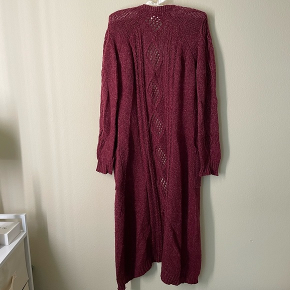 LONG BEAUTIFUL KNITTED CARDIGAN - Picture 10 of 12